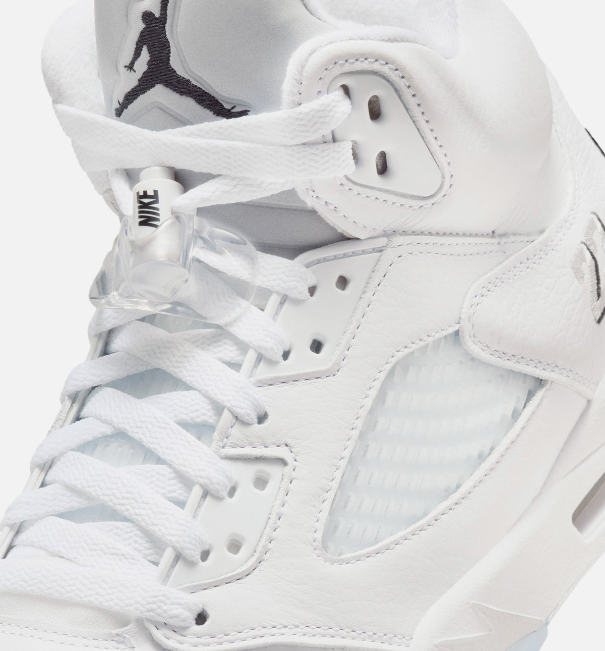 Air Jordan 5 Retro OG White Metallic – Men’s Lifestyle Shoe (White/Metallic Silver/Black)