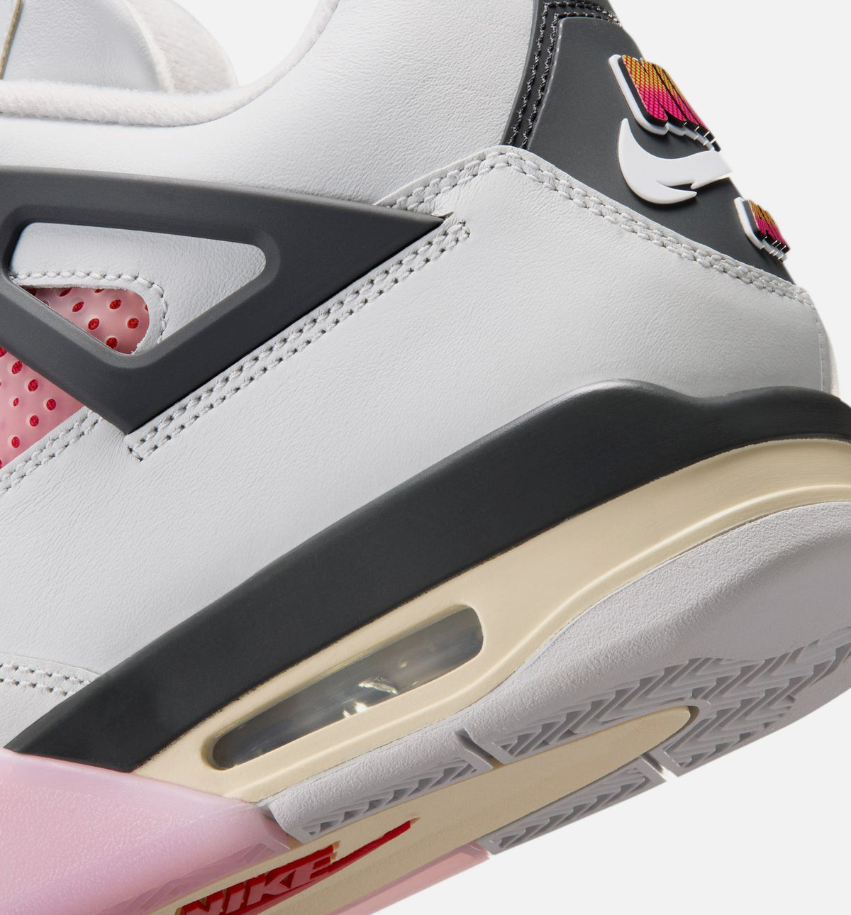 Air Jordan 4 Retro Comic – Men’s Lifestyle Shoe (Off White/Fire Pink/Anthracite)