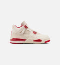Air Jordan 4 Retro Valentine’s Day – Preschool Lifestyle Shoe (Pale Ivory/Sierra Red/Tough Red)