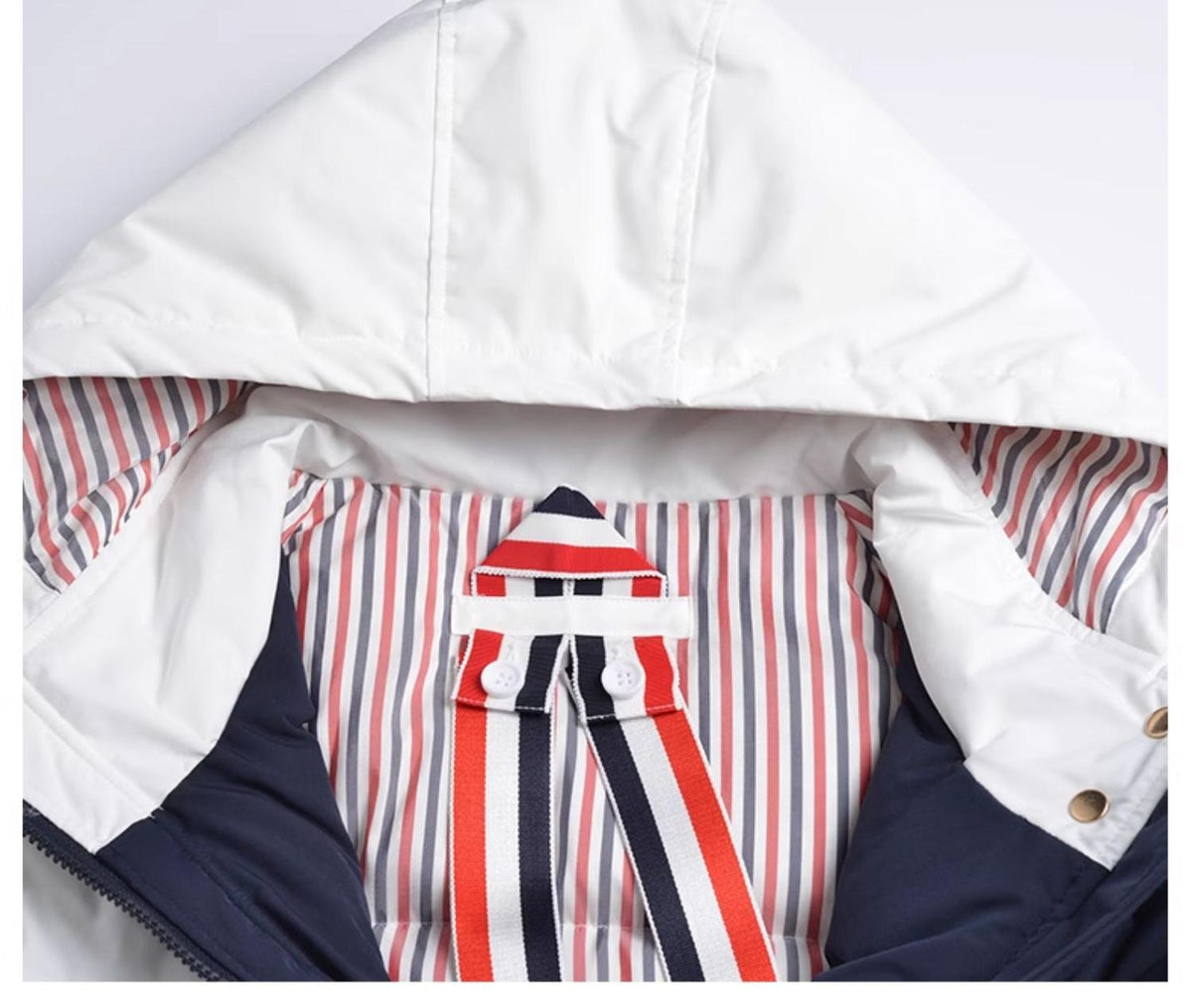 Unisex long hooded jacket