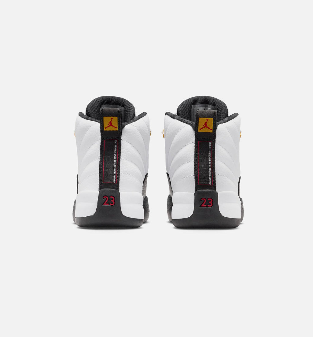 Air Jordan 12 Retro Taxi – Preschool Lifestyle Shoe (White/Black/Taxi)