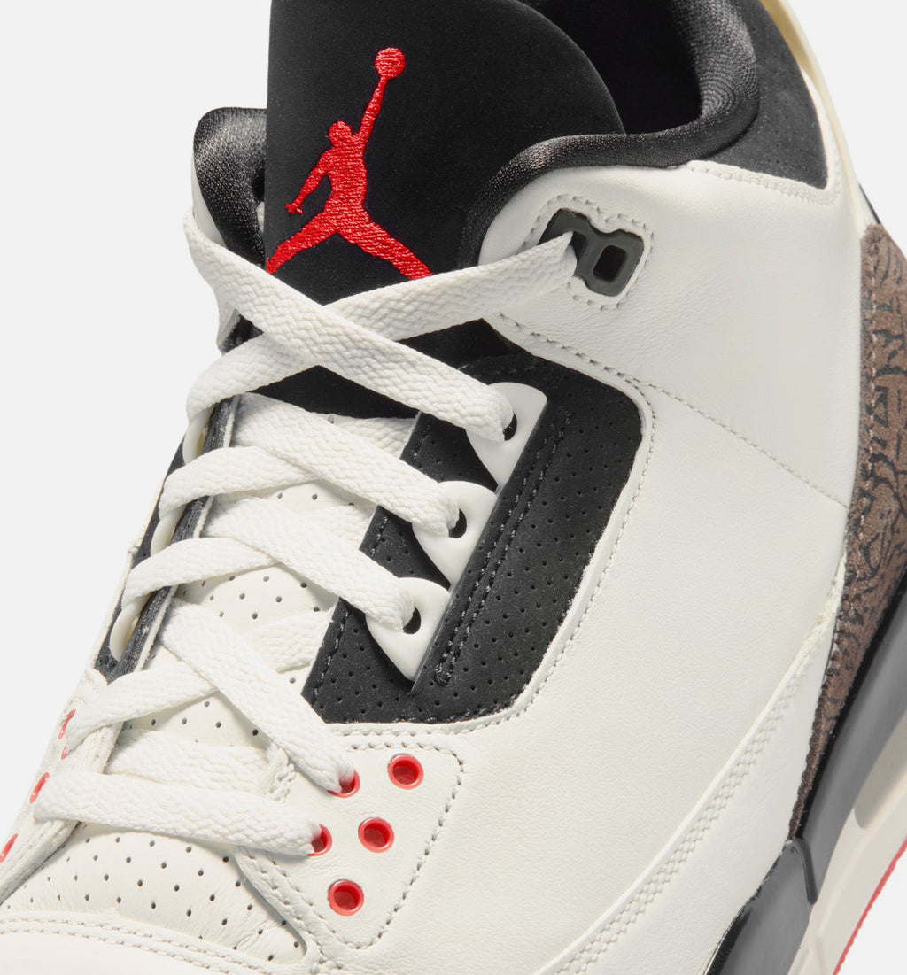 Air Jordan 3 Retro Sail and University Red – Men’s Lifestyle Shoe (Sail/Black/University Red/Pale Ivory)