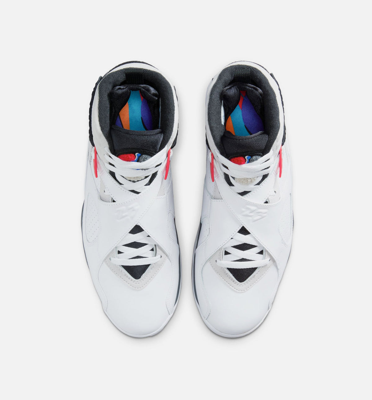 Air Jordan 8 Retro White and True Red – Men’s Lifestyle Shoe (White/Black/True Red)