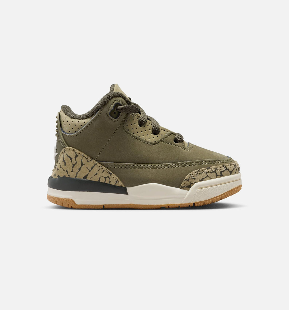 Air Jordan 3 Retro Medium Olive – Infant/Toddler Lifestyle Shoe (Medium Olive/Sequoia/Neutral Olive/Sail)
