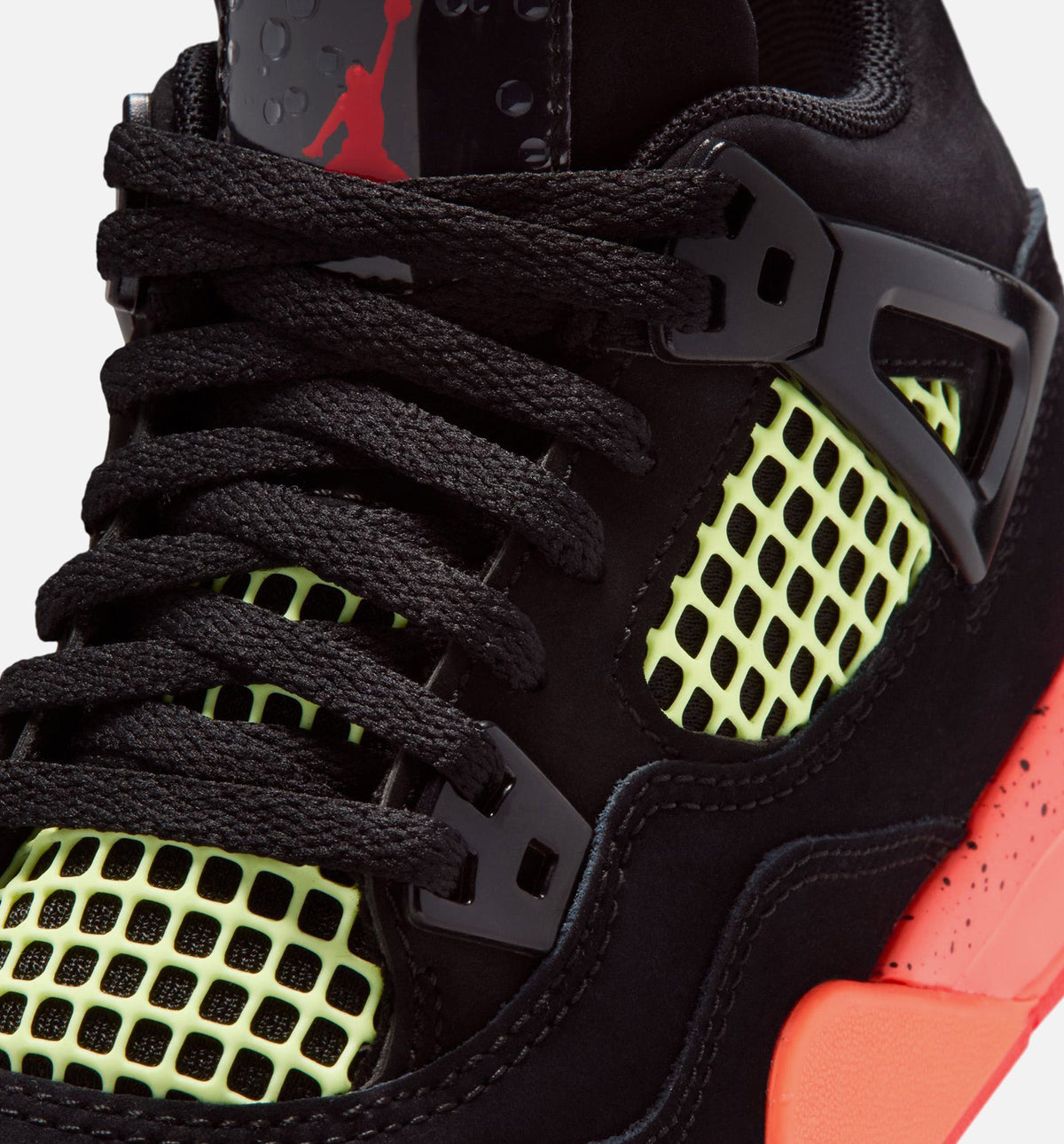 Air Jordan 4 Retro Black Infrared 23 – Preschool Lifestyle Shoe (Black/Infrared 23/Bright Mango)