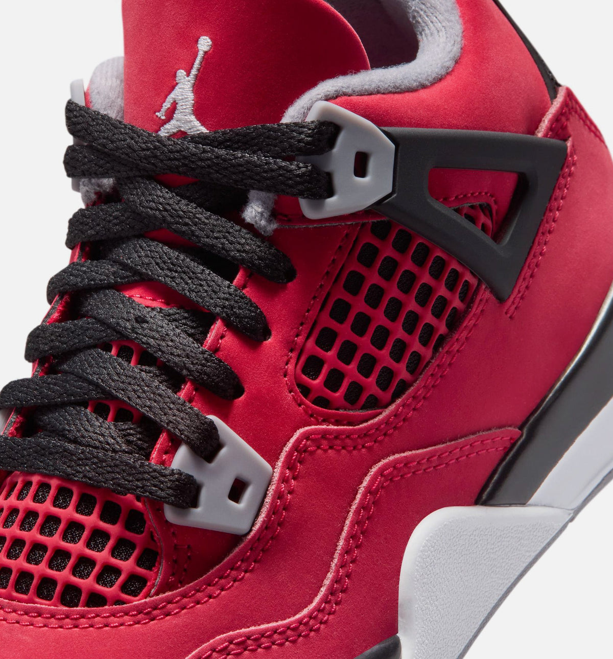 Air Jordan 4 Retro Toro Bravo – Preschool Lifestyle Shoe (Fire Red/White/Black/Cement Grey)
