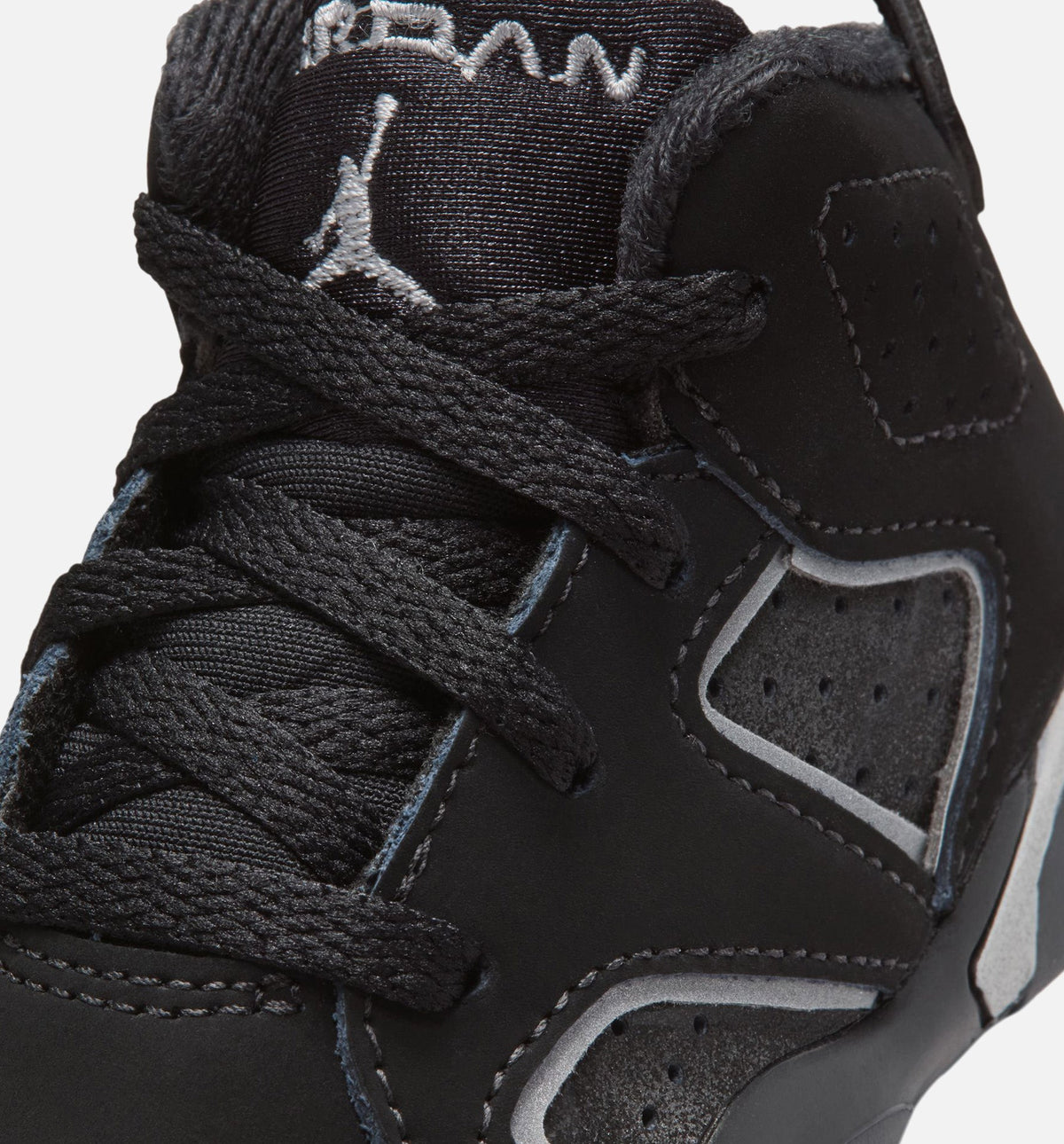 Air Jordan 6 Cap & Gown – Infant/Toddler Lifestyle Shoe (Black/Reflective Silver/Black)