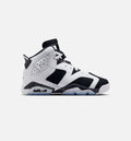 Air Jordan 6 Retro Black and White – Grade School Lifestyle Shoe (Black/White)