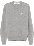 Comme Des Garçons Play v-neck pullover with white heart