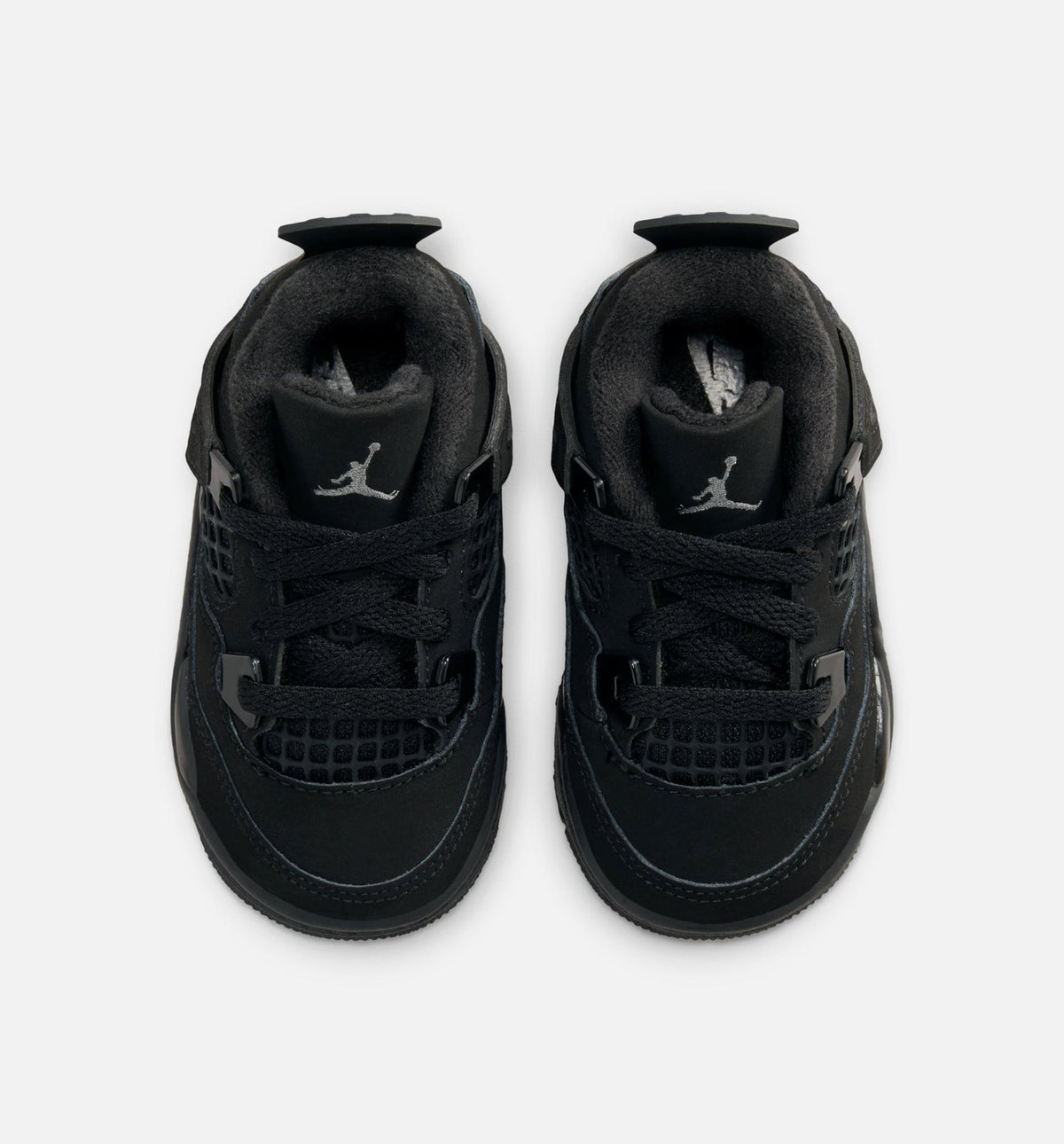 Air Jordan 4 Retro Black Cat – Infant/Toddler Lifestyle Shoe (Black/Light Graphite)