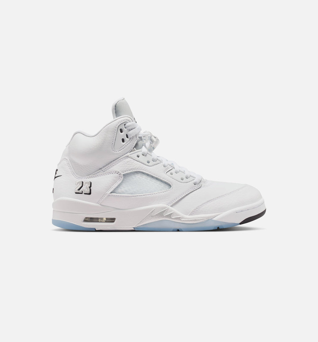 Air Jordan 5 Retro OG White Metallic – Men’s Lifestyle Shoe (White/Metallic Silver/Black)
