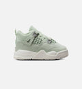 Air Jordan 4 Retro Abundance – Infant/Toddler Lifestyle Shoe (Seafoam/Sail/Metallic Silver)