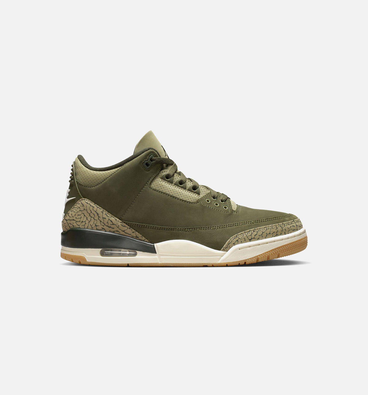 Air Jordan 3 Retro Medium Olive – Men’s Lifestyle Shoe (Medium Olive/Sequoia/Neutral Olive/Sail/Total Crimson)