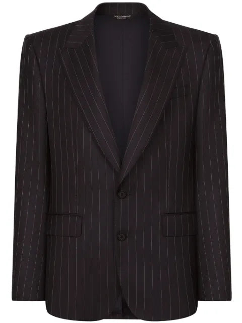 Dolce & Gabbana striped single-breasted blazer