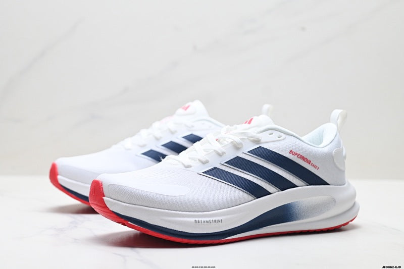 Adidas Men's Running Shoes #7 - 2 Colorways incl. Black/Red & White/Pink