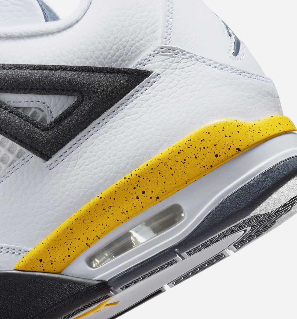 Air Jordan 4 Retro Rare Air Tour Yellow – Men’s Lifestyle Shoe (White/Dark Blue Grey/Black/Tour Yellow)
