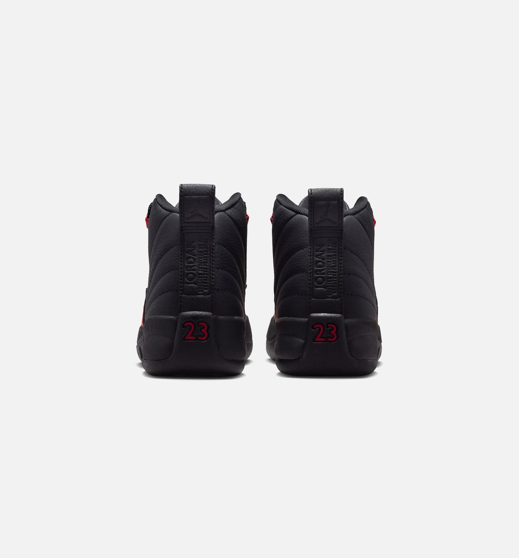 Air Jordan 12 Retro Bloodline – Grade School Lifestyle Shoe (Black/Varsity Red)