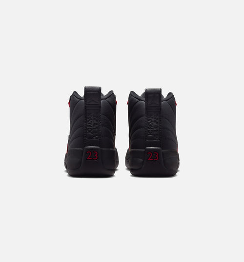 Air Jordan 12 Retro Bloodline – Grade School Lifestyle Shoe (Black/Varsity Red)