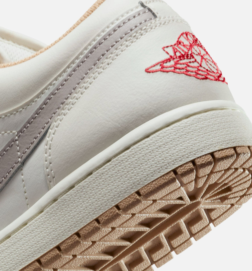 Air Jordan 1 Low – Men’s Lifestyle Shoe (Sail/Fire Red/College Grey/Hemp)