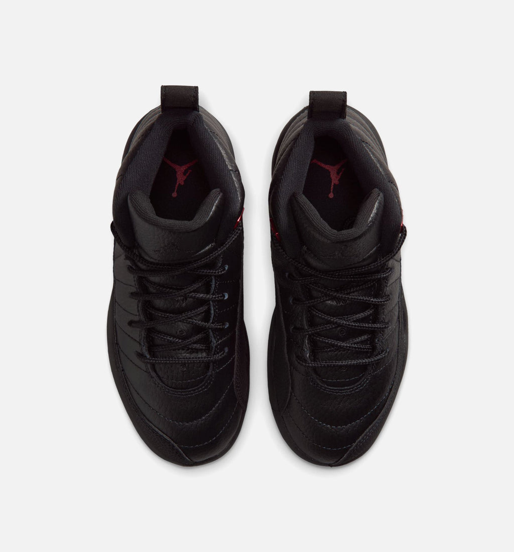 Air Jordan 12 Retro Bloodline – Preschool Lifestyle Shoe (Black/Varsity Red)