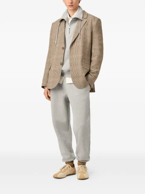 AMI Paris Wool Prince Of Wales Straight Jacket