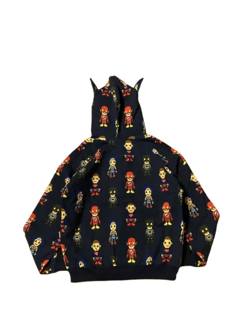 A BATHING APE® x DC Comics graphic-print zip-up hoodie