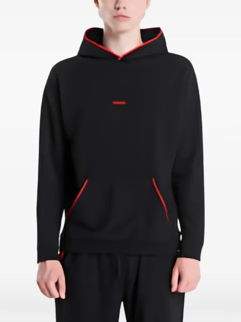 HUGO logo-print pouch-pocket hoodie