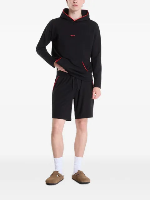 HUGO logo-print pouch-pocket hoodie