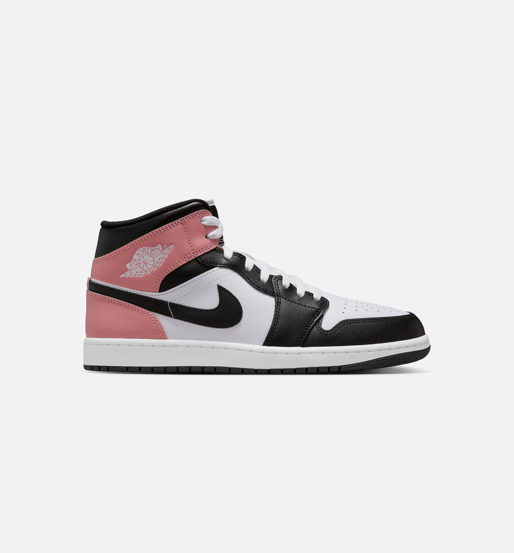 Air Jordan 1 Mid – Men’s Lifestyle Shoe (White/Rust Pink/Black)