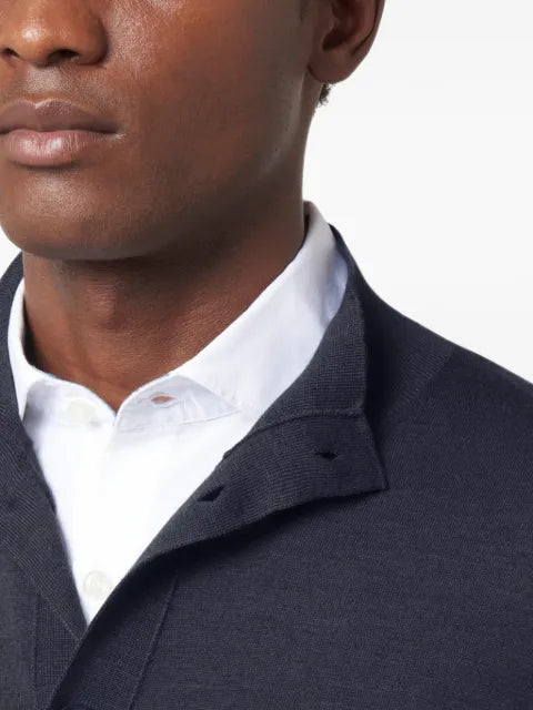 Paul & Shark button-up high-neck cardigan