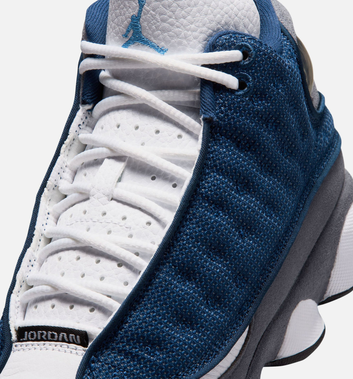 Air Jordan 13 Retro Navy and Flint Grey – Grade School Lifestyle Shoe (Navy/University Blue/Flint Grey/White)