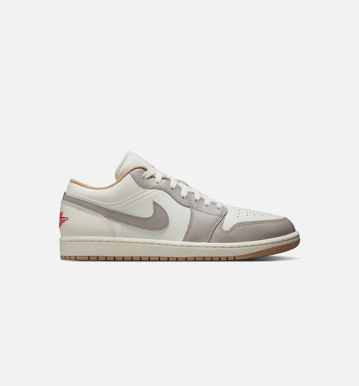 Air Jordan 1 Low – Men’s Lifestyle Shoe (Sail/Fire Red/College Grey/Hemp)