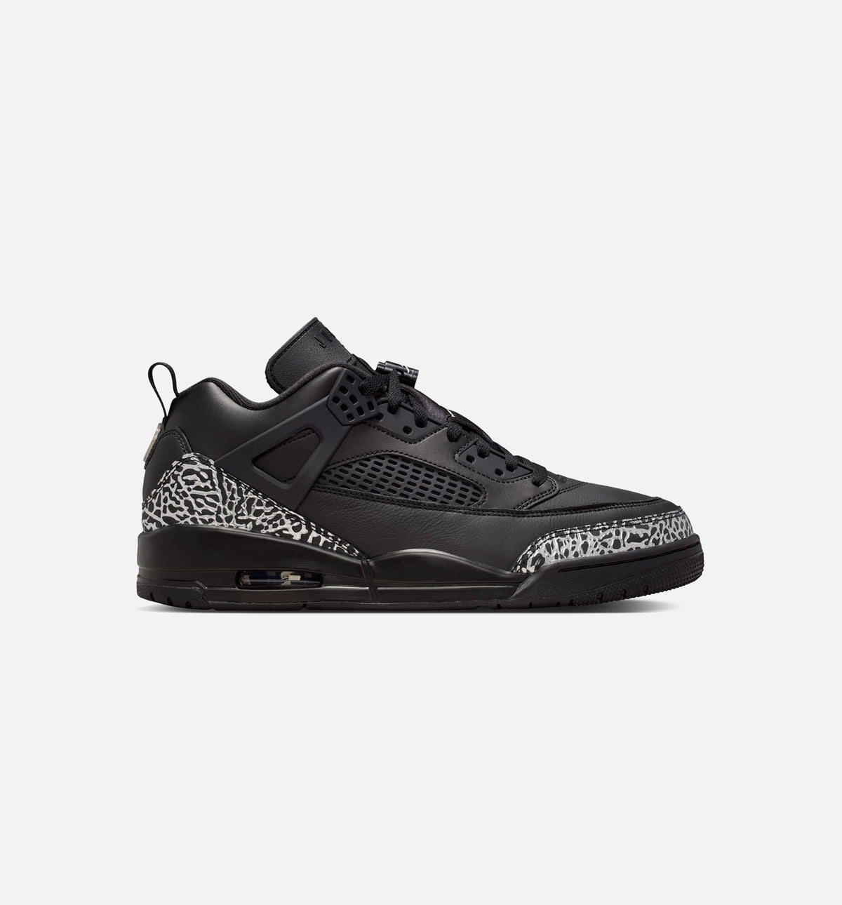 Spizike Low – Men’s Basketball Shoe (Black/Black/Metallic Silver)