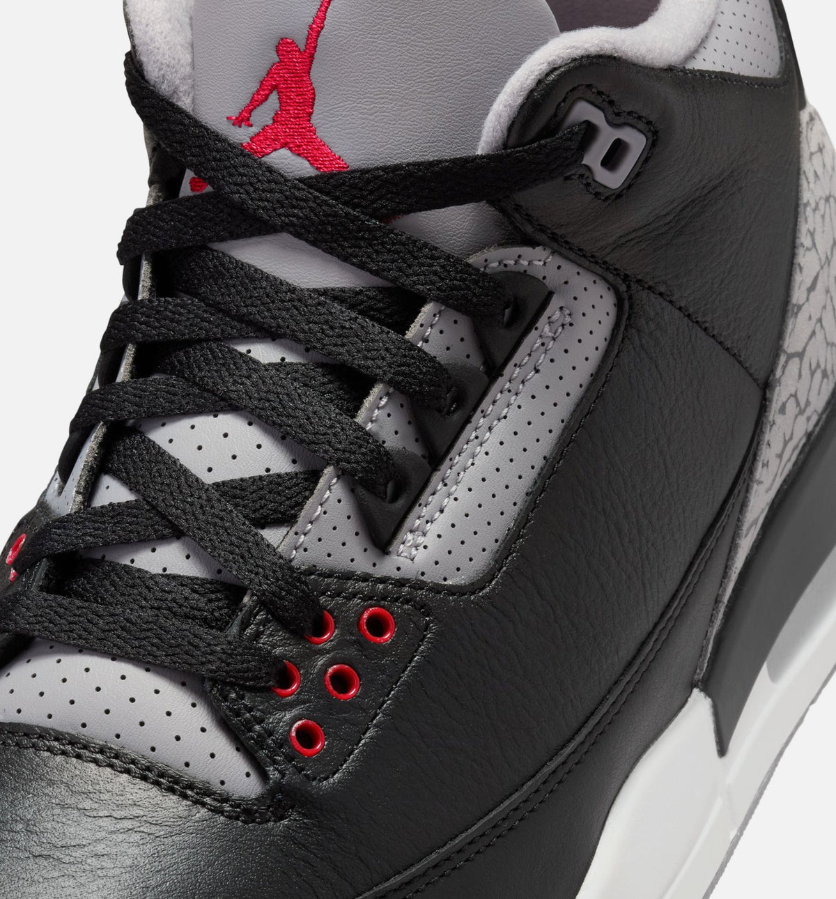 Air Jordan 3 Retro Black Cement – Men’s Lifestyle Shoe (Black/Fire Red/Cement Grey/Summit White)