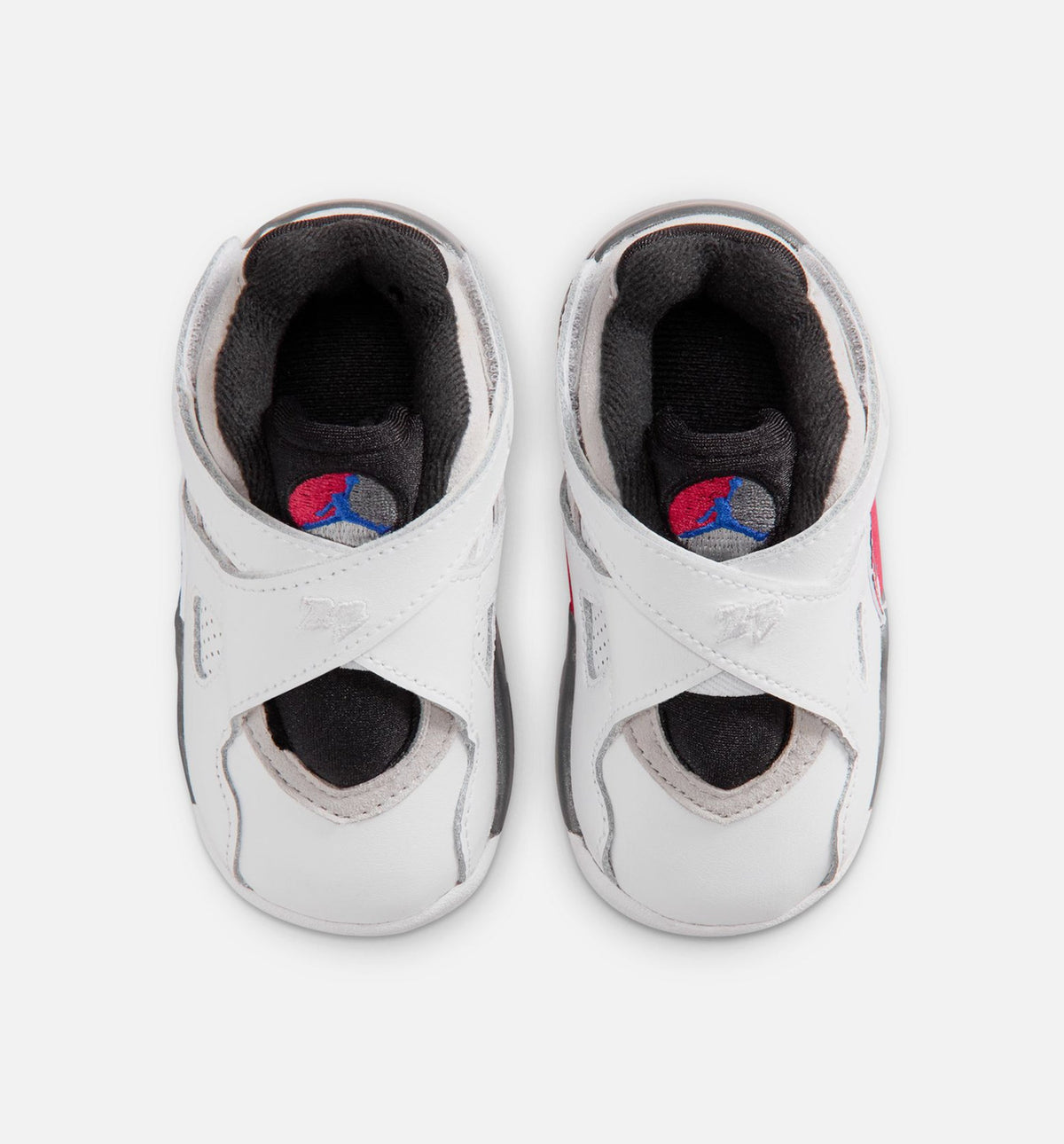 Air Jordan 8 Retro White and True Red – Infant/Toddler Lifestyle Shoe (White/Black/True Red)