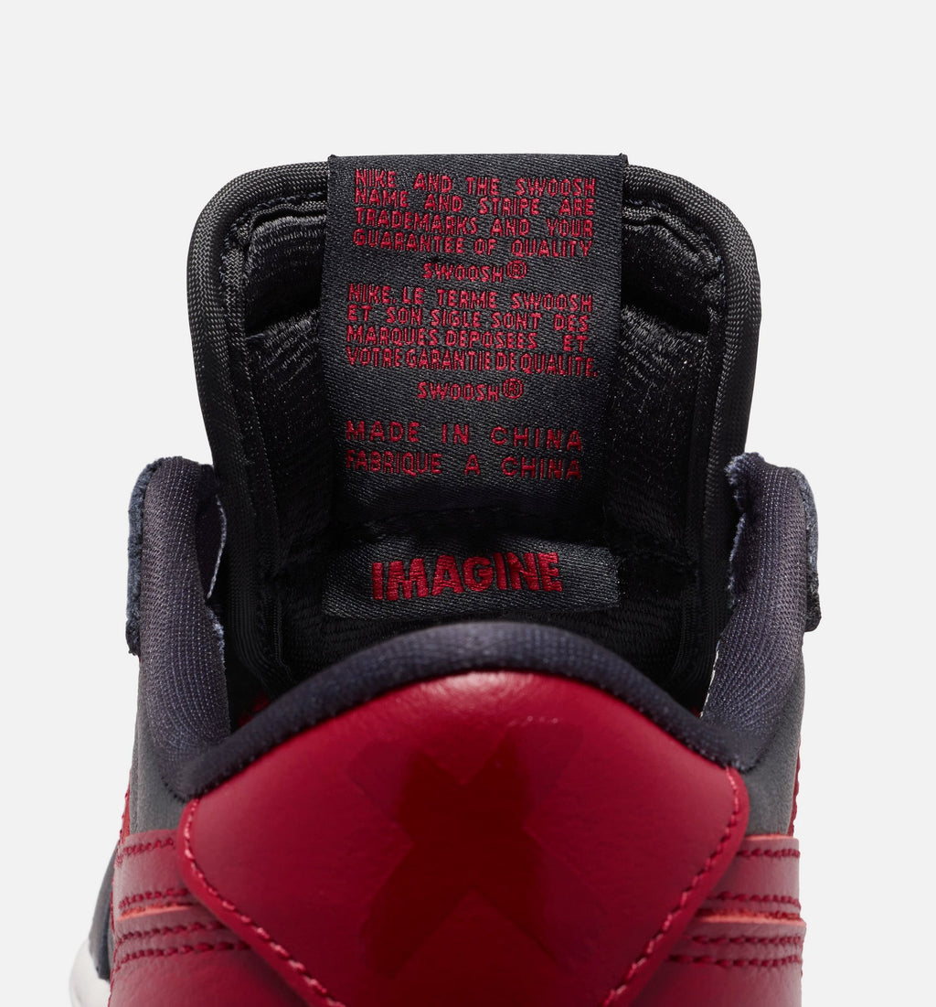 Air Jordan 1 Retro Low OG Banned – Grade School Lifestyle Shoe (Black/Varsity Red/Summit White)