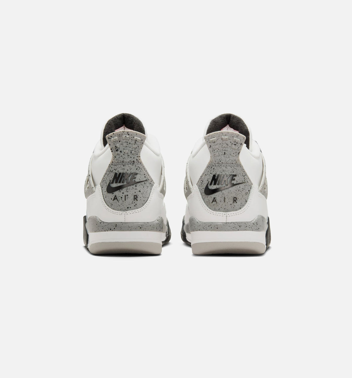 Air Jordan 4 Retro White Cement – Grade School Lifestyle Shoe (Summit White/Fire Red/Cement Grey/Black)