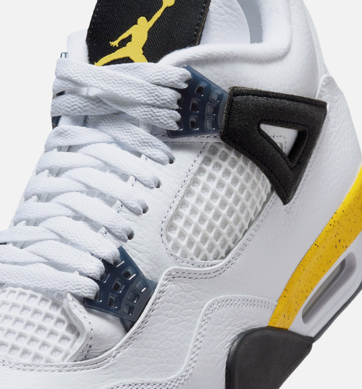 Air Jordan 4 Retro Rare Air Tour Yellow – Men’s Lifestyle Shoe (White/Dark Blue Grey/Black/Tour Yellow)