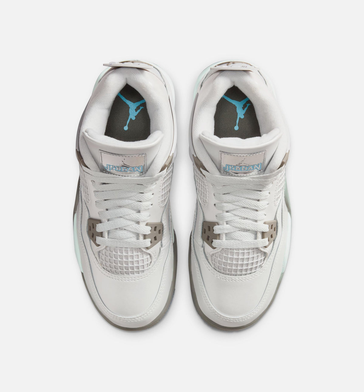 Air Jordan 4 Retro Blue Chill – Grade School Lifestyle Shoe (Photon Dust/Blue Chill/Flat Pewter/White/Blue Tint)