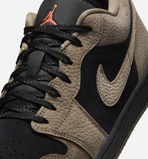 Air Jordan 1 Low SE – Men’s Lifestyle Shoe (Black/Olive Grey/Light Wild Mango)