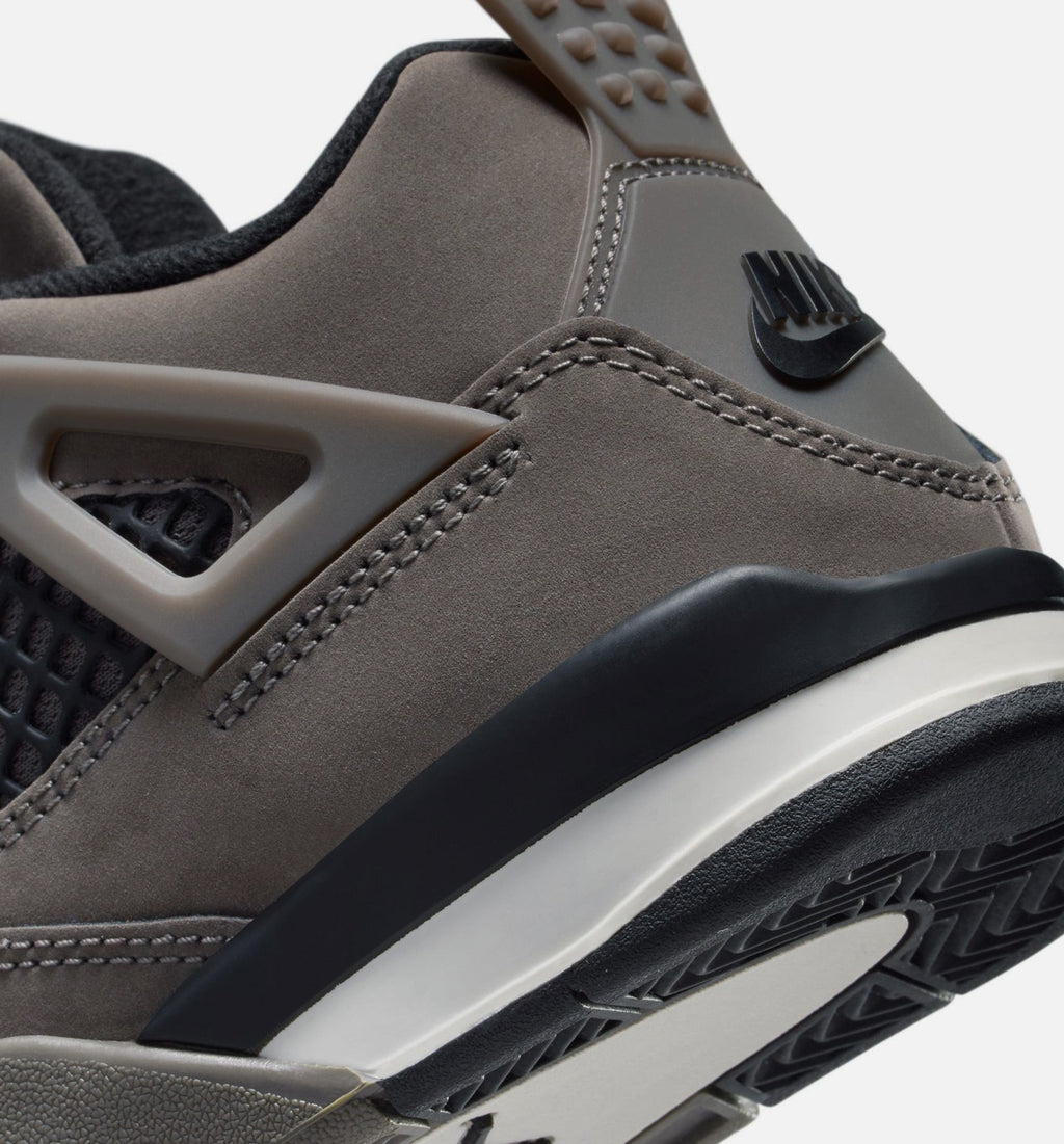 Air Jordan 4 Retro Cave Stone and Black – Preschool Lifestyle Shoe (Cave Stone/Black/Moon Particle)