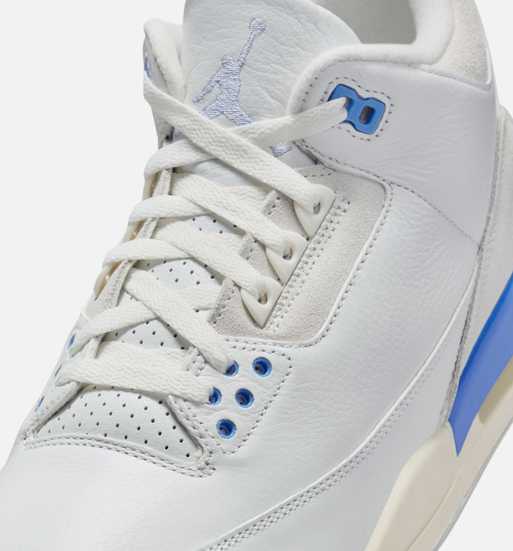 Air Jordan 3 Retro Lucky Shorts – Men’s Lifestyle Shoe (Summit White/Hydrogen Blue/Legend Blue)