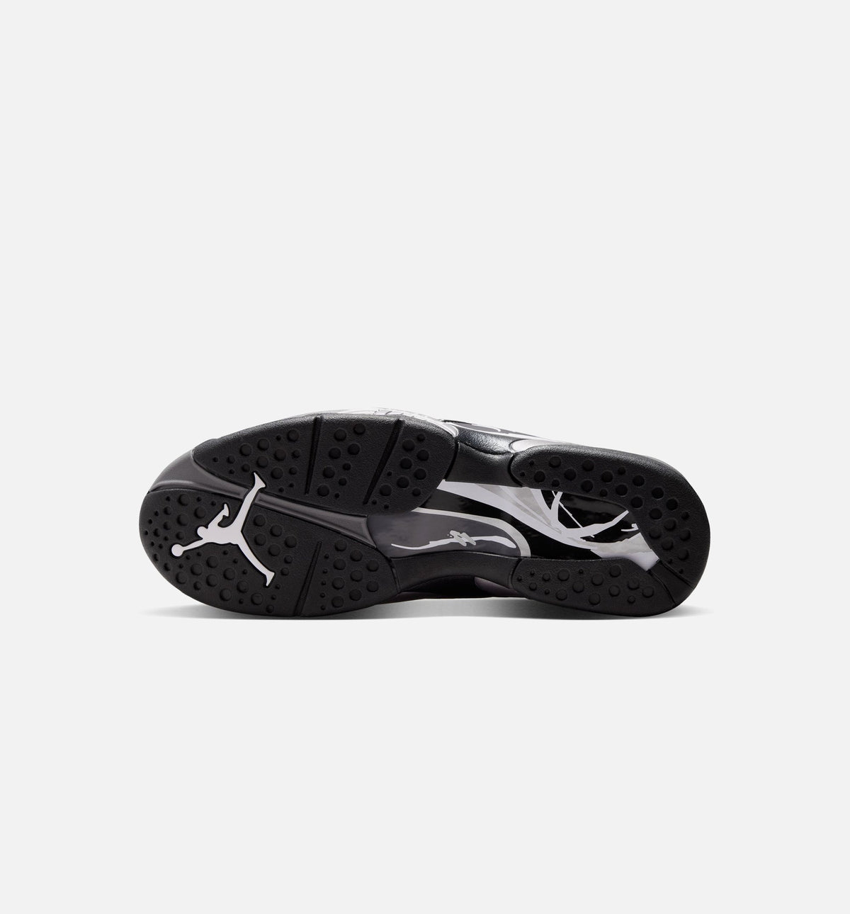 Air Jordan 8 Retro Chrome Black and Light Graphite – Men’s Lifestyle Shoe (Black/White/Light Graphite)