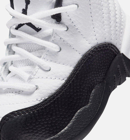 Air Jordan 12 Retro Taxi – Infant/Toddler Lifestyle Shoe (White/Black/Taxi)