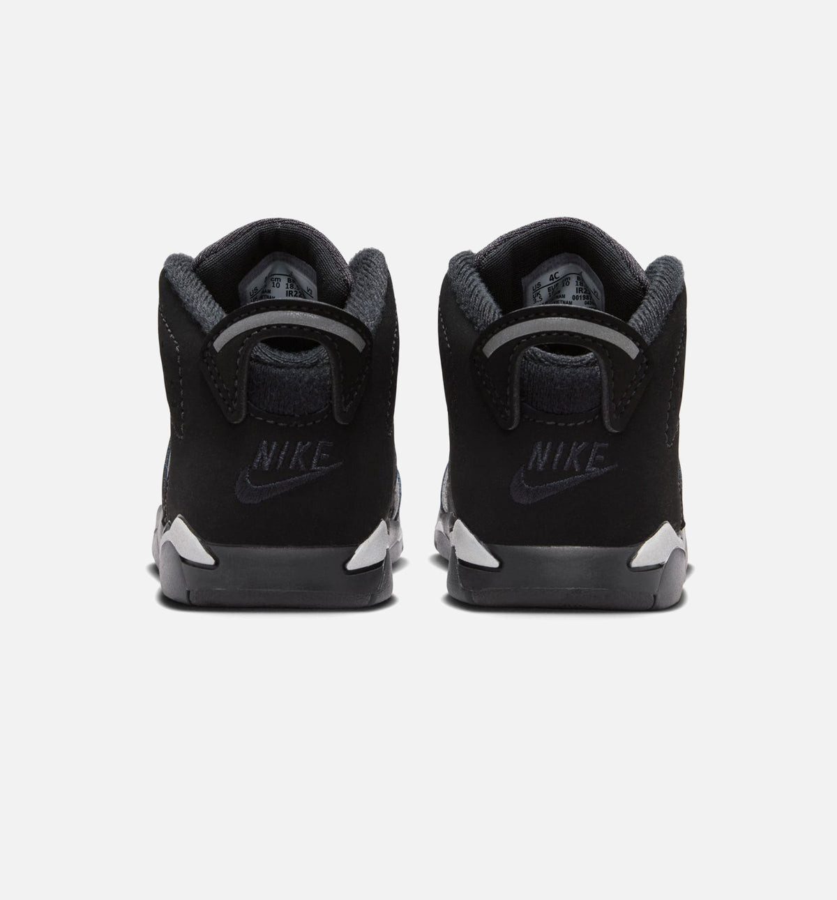 Air Jordan 6 Cap & Gown – Infant/Toddler Lifestyle Shoe (Black/Reflective Silver/Black)