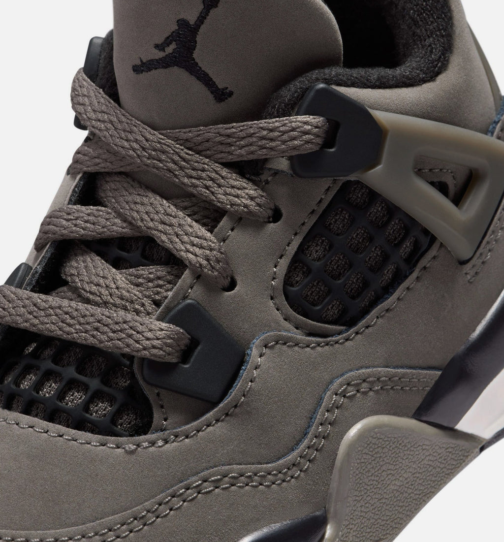Air Jordan 4 Retro Cave Stone and Black – Infant/Toddler Lifestyle Shoe (Cave Stone/Black/Moon Particle)