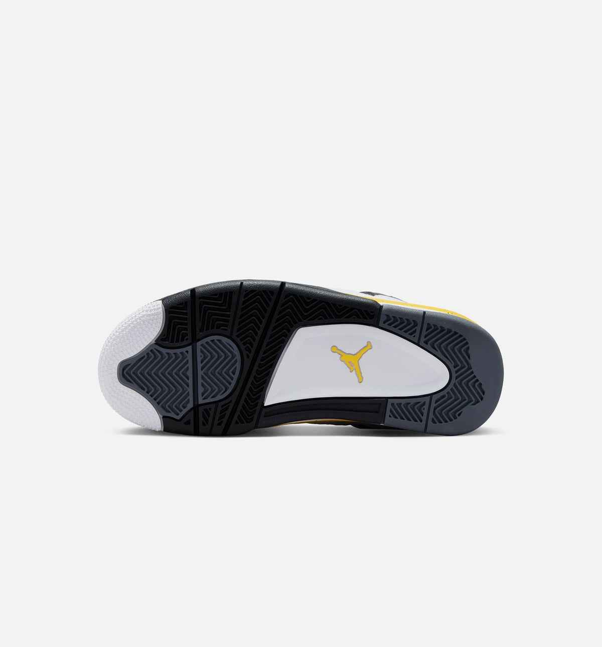 Air Jordan 4 Retro Rare Air Tour Yellow – Grade School Lifestyle Shoe (White/Dark Blue Grey/Black/Tour Yellow)