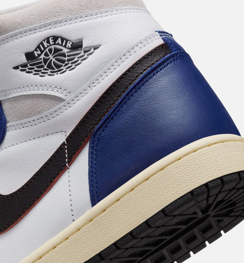 Air Jordan 1 Retro High OG Rare Air Deep Royal Blue – Men’s Lifestyle Shoe (White/Black/Neutral Grey/Deep Royal Blue)