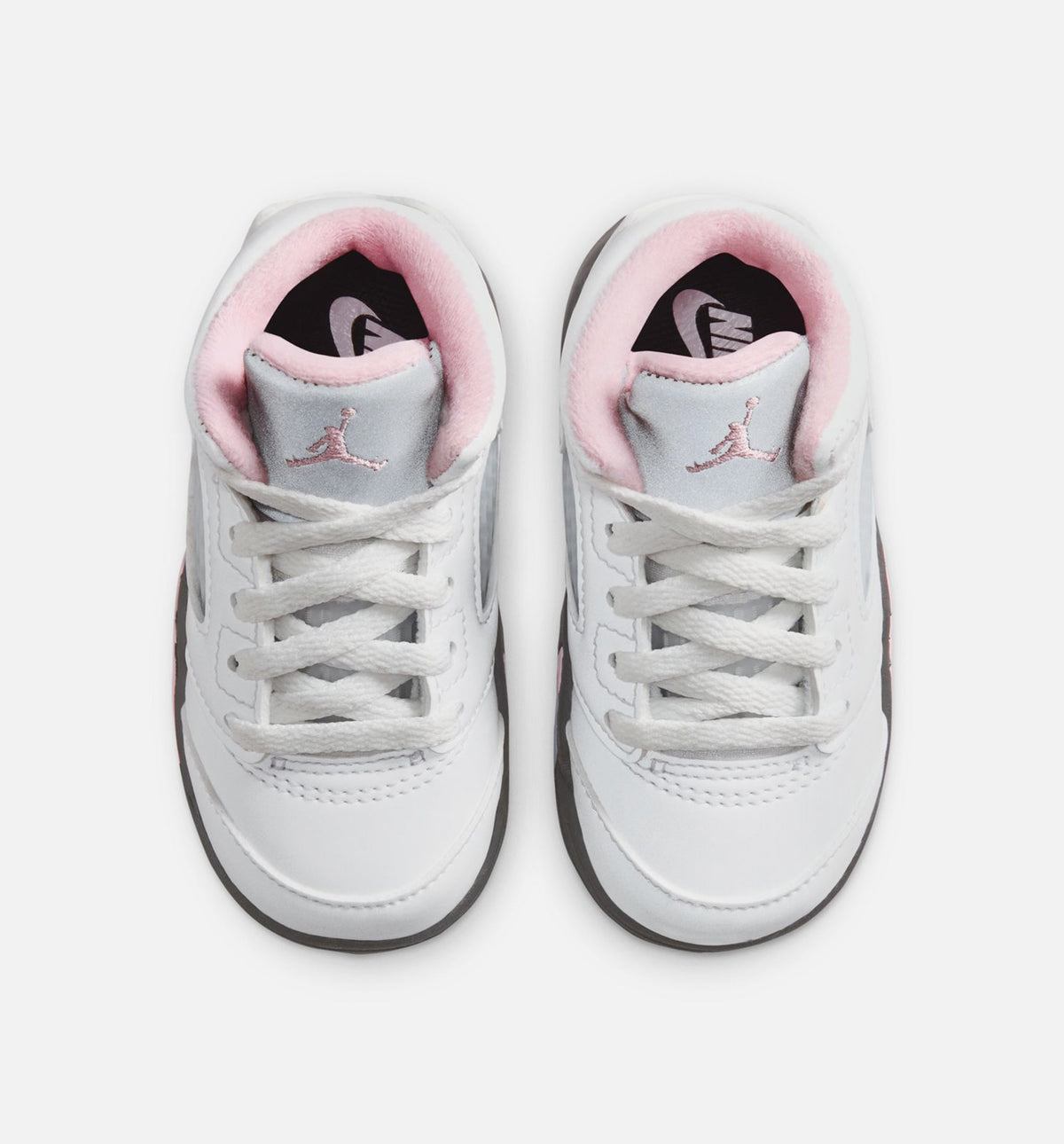 Air Jordan 5 Retro Medium Soft Pink – Infant/Toddler Lifestyle Shoe (White/Black/Medium Soft Pink)