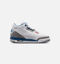 Air Jordan 3 Retro OG True Blue – Grade School Lifestyle Shoe (White/Fire Red/True Blue)